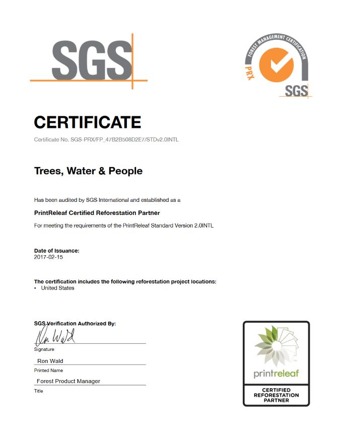 SGS Certificate Cover, Print Releaf, Java Copy Zone, New Orleans, LA, Louisiana, Toshiba, Brother, Dealer, Reseller